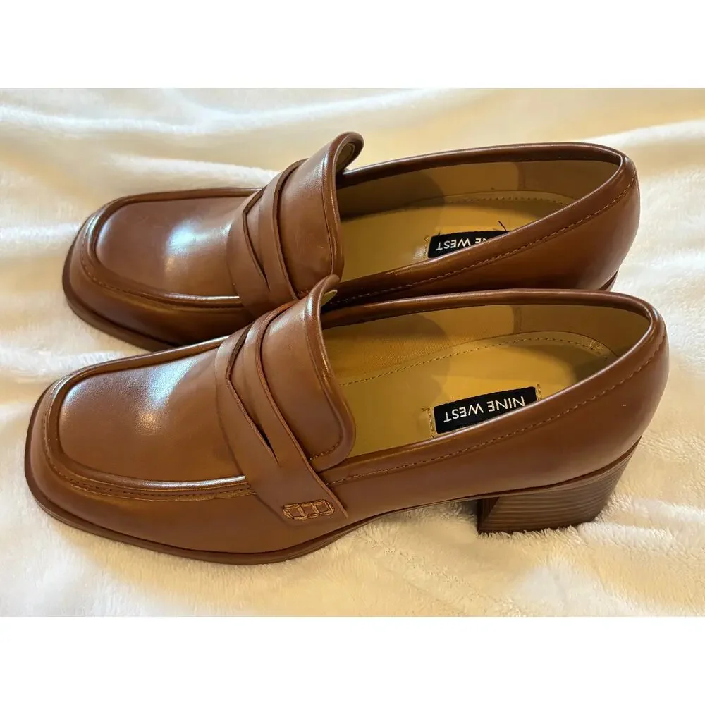 Nine West Avalia Heeled Loafer - Size 8